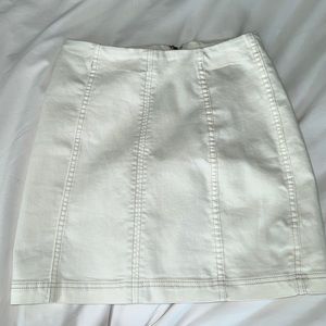 White free people skirt.
